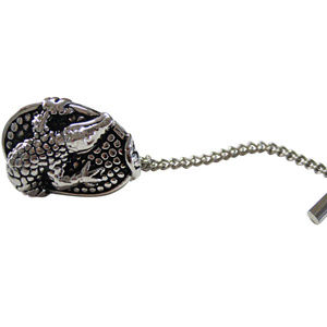 Oval Alligator Design Tie Tack